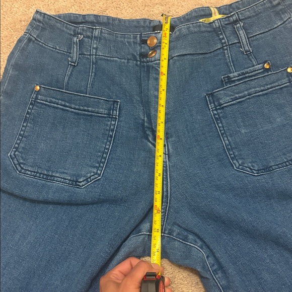 Anthropologie Dark Blue Flare Jeans - Picture 8 of 10